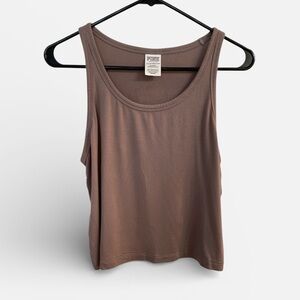 PINK by Victoria’s Secret Loungewear Crop Tank Top Women’s Size XXL Neutral
